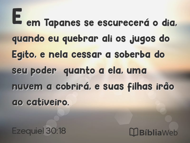 Ezequiel 30:18 em imagem para compartilhar