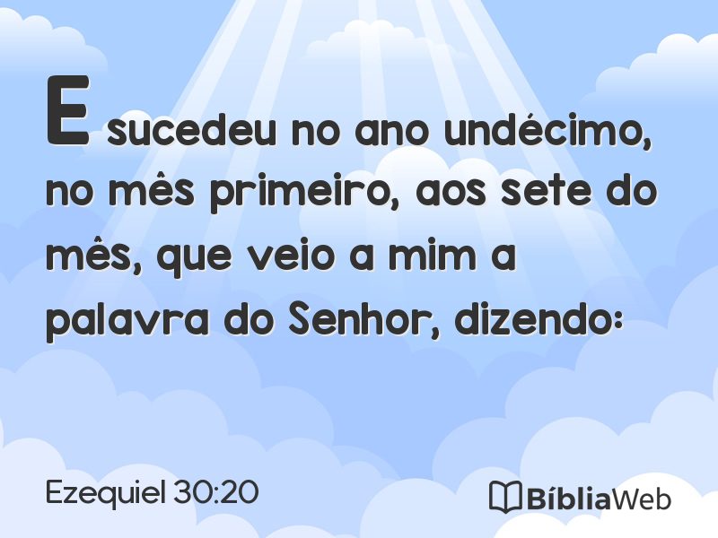 Ezequiel 30:20 em imagem para compartilhar