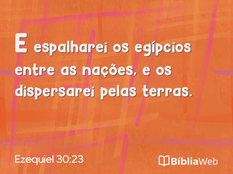 Ezequiel 30:23 em imagem para compartilhar