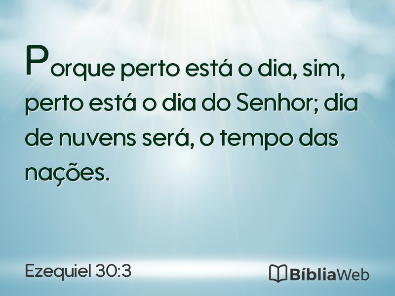 Ezequiel 30:3 em imagem para compartilhar