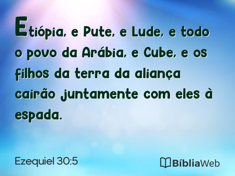 Ezequiel 30:5 em imagem para compartilhar
