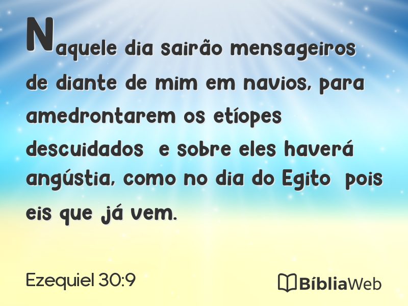 Ezequiel 30:9 em imagem para compartilhar