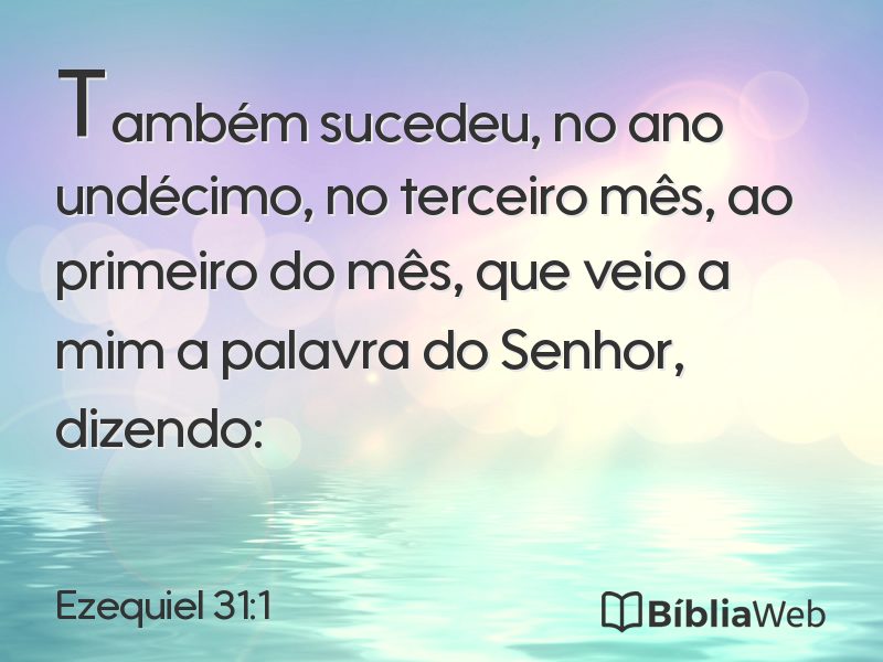 Ezequiel 31:1 em imagem para compartilhar