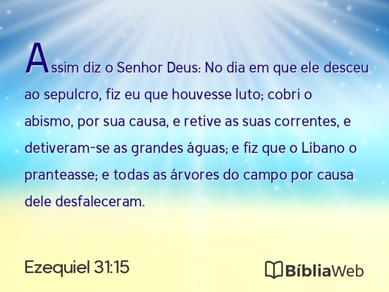 Ezequiel 31:15 em imagem para compartilhar