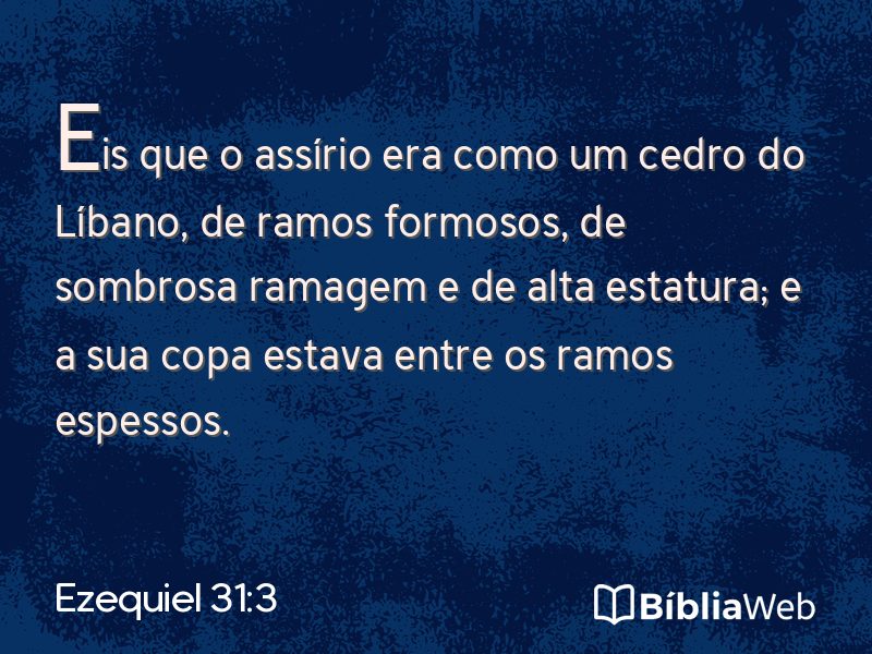 Ezequiel 31:3 em imagem para compartilhar