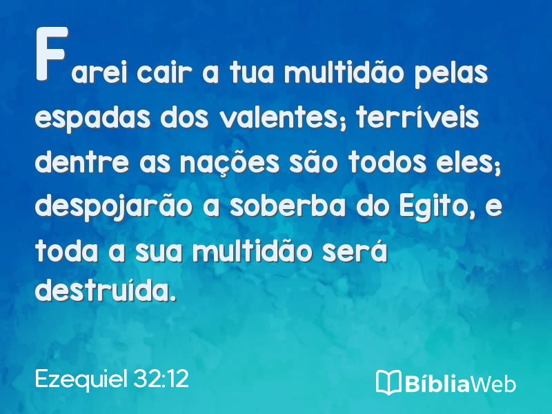 Ezequiel 32:12 em imagem para compartilhar