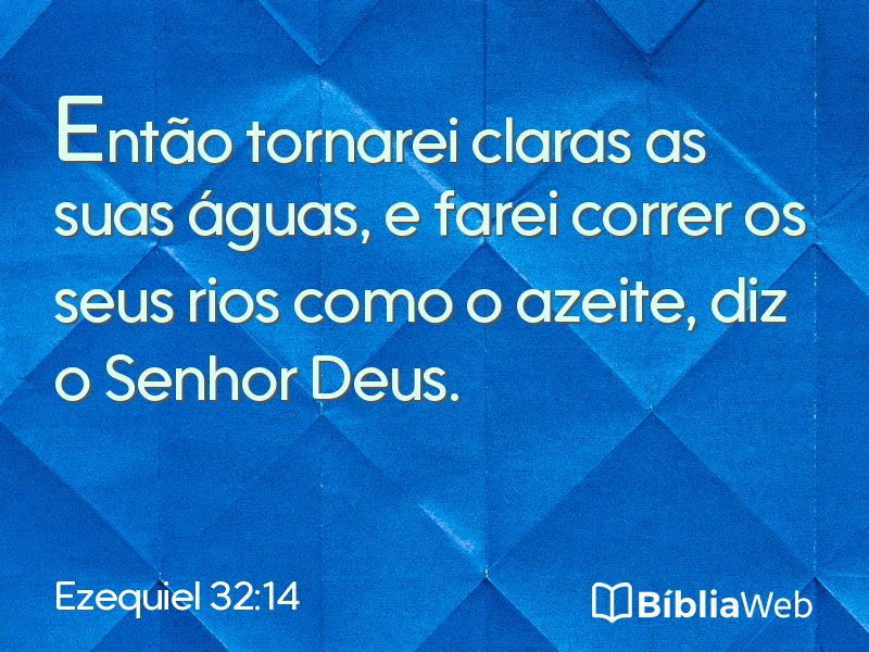 Ezequiel 32:14 em imagem para compartilhar