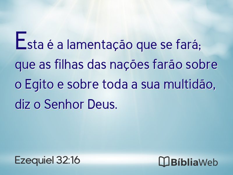Ezequiel 32:16 em imagem para compartilhar
