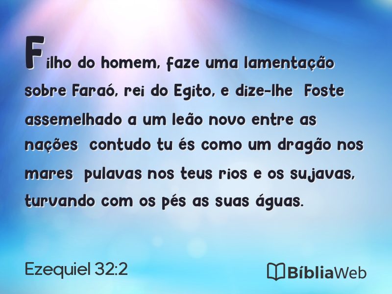 Ezequiel 32:2 em imagem para compartilhar