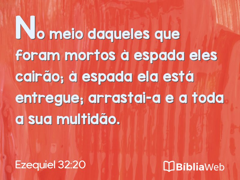 Ezequiel 32:20 em imagem para compartilhar