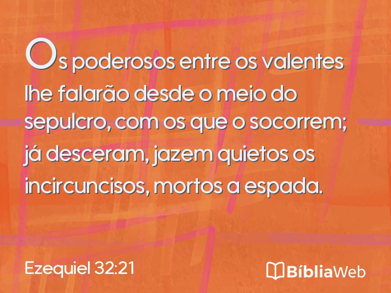 Ezequiel 32:21 em imagem para compartilhar