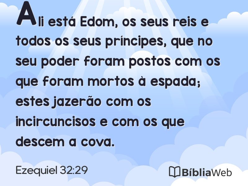 Ezequiel 32:29 em imagem para compartilhar