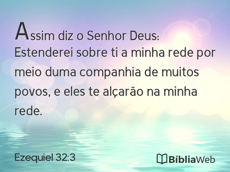 Ezequiel 32:3 em imagem para compartilhar