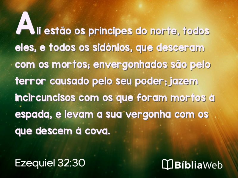 Ezequiel 32:30 em imagem para compartilhar