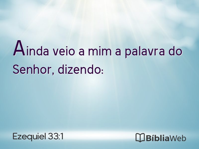 Ezequiel 33:1 em imagem para compartilhar