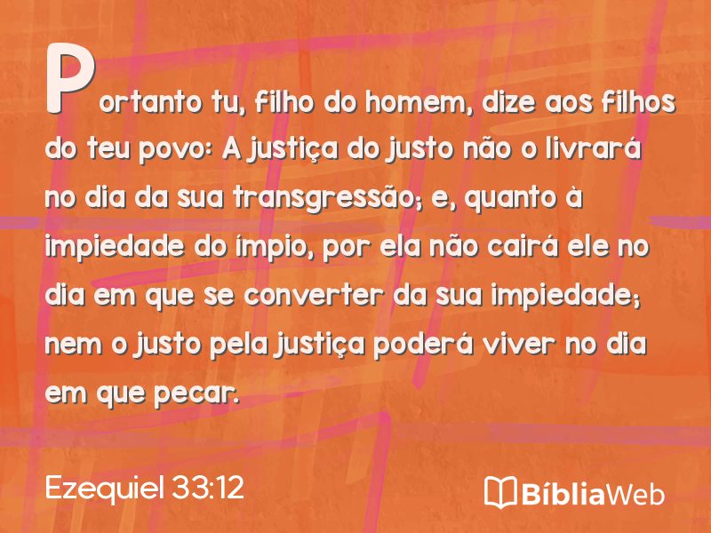 Ezequiel 33:12 em imagem para compartilhar