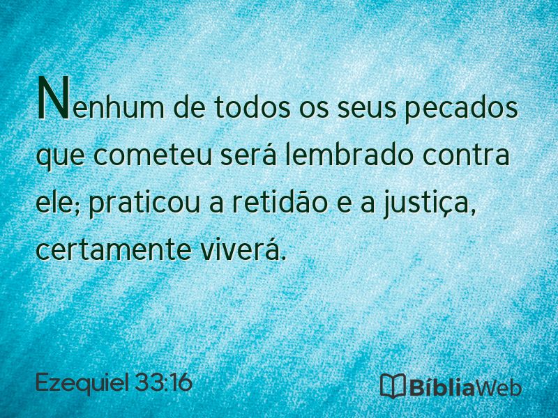 Ezequiel 33:16 em imagem para compartilhar