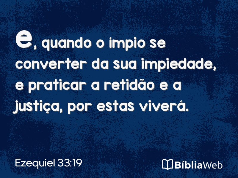 Ezequiel 33:19 em imagem para compartilhar