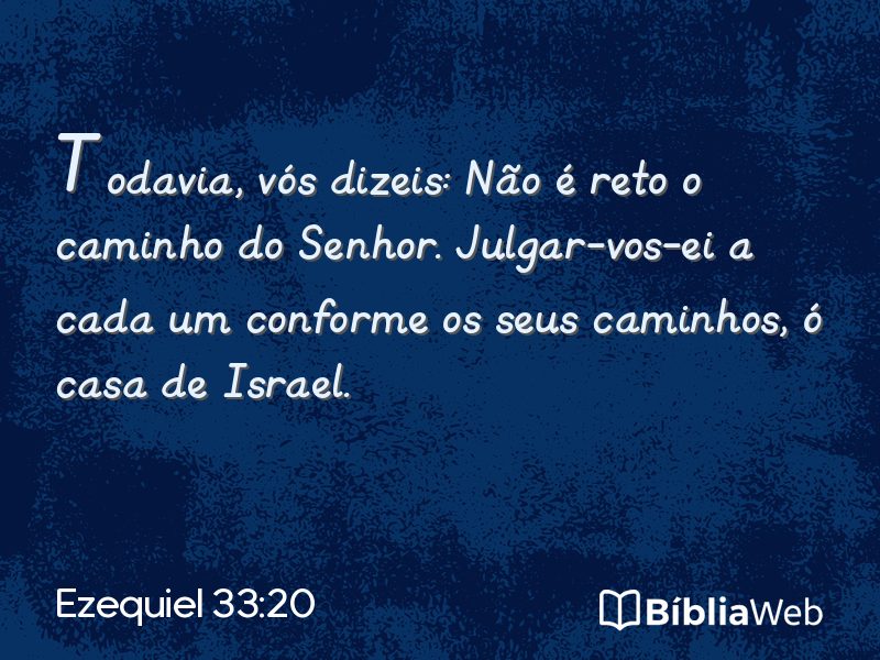Ezequiel 33:20 em imagem para compartilhar