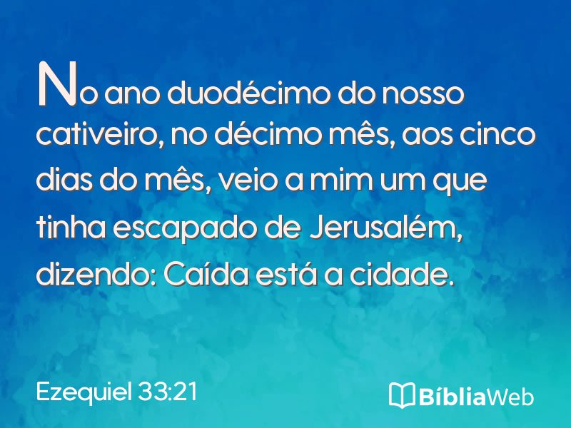 Ezequiel 33:21 em imagem para compartilhar