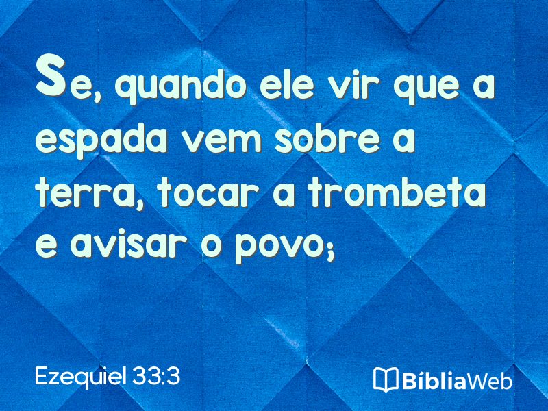 Ezequiel 33:3 em imagem para compartilhar