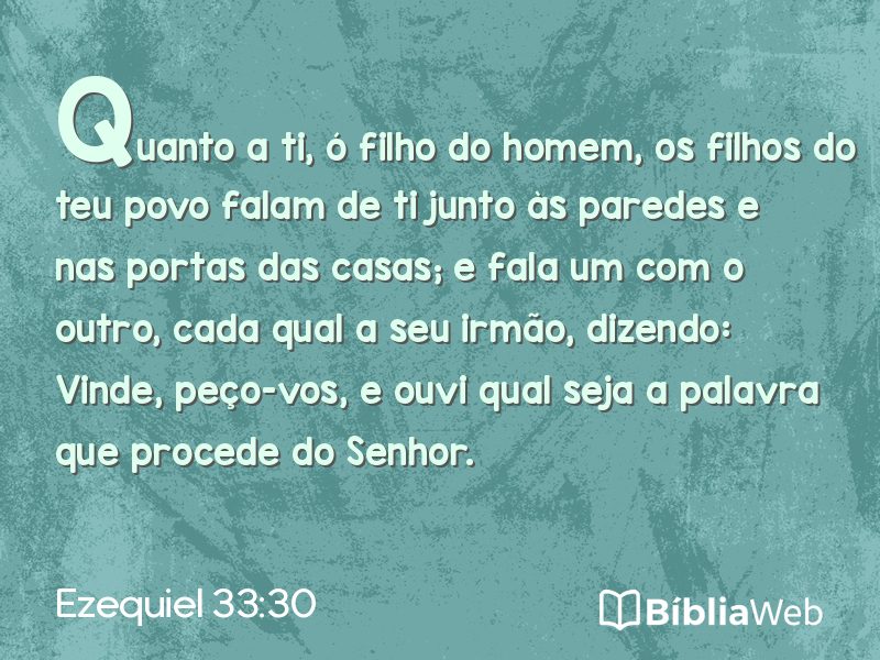 Ezequiel 33:30 em imagem para compartilhar