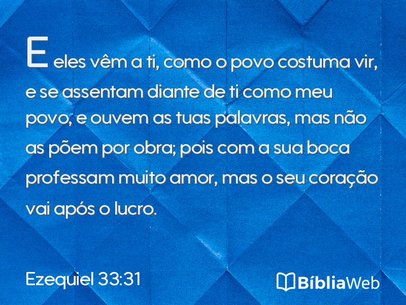 Ezequiel 33:31 em imagem para compartilhar