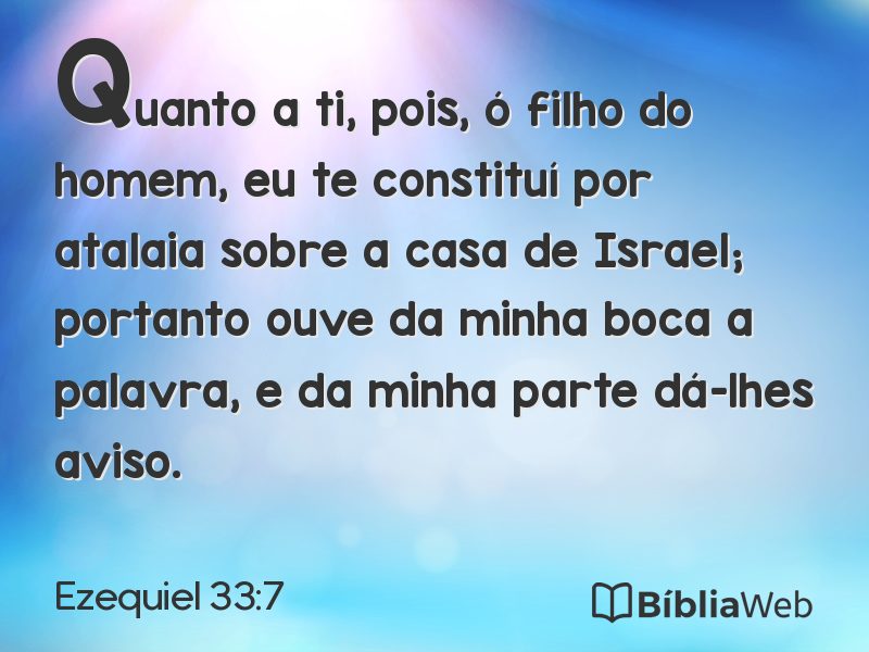 Ezequiel 33:7 em imagem para compartilhar