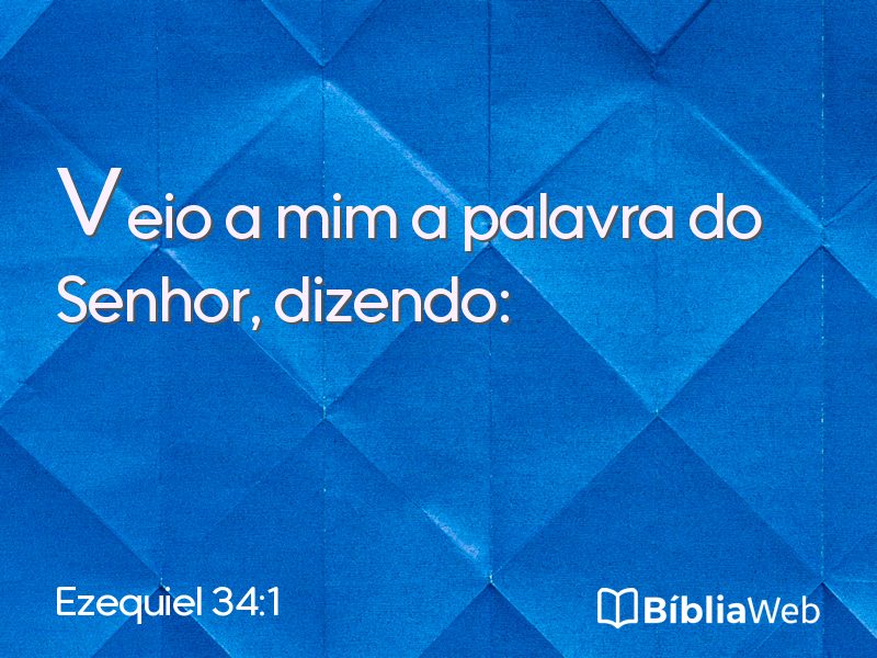Ezequiel 34:1 em imagem para compartilhar