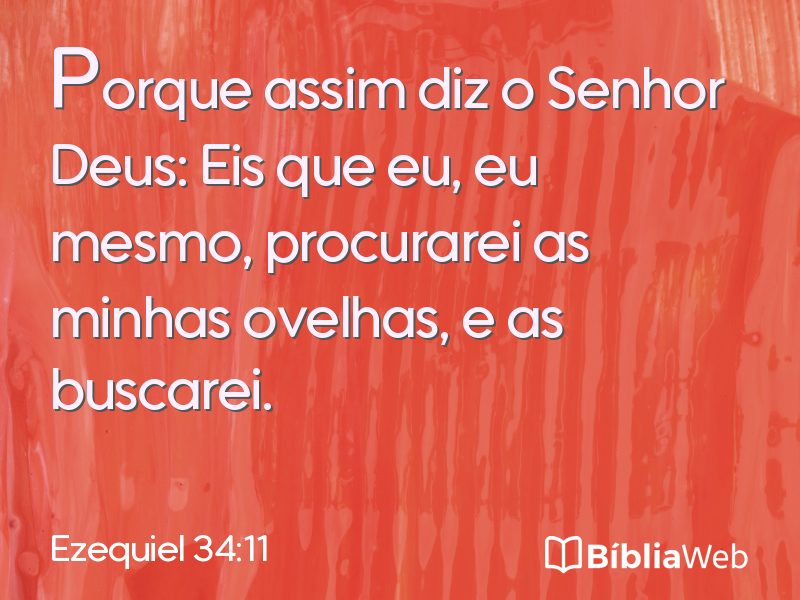 Ezequiel 34:11 em imagem para compartilhar