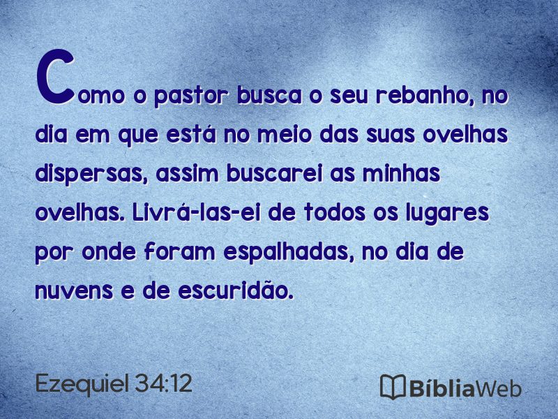 Ezequiel 34:12 em imagem para compartilhar