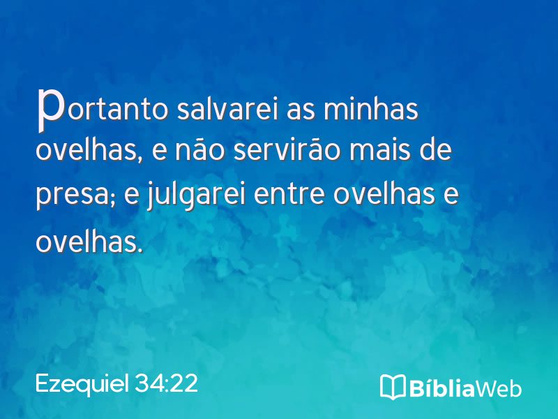 Ezequiel 34:22 em imagem para compartilhar