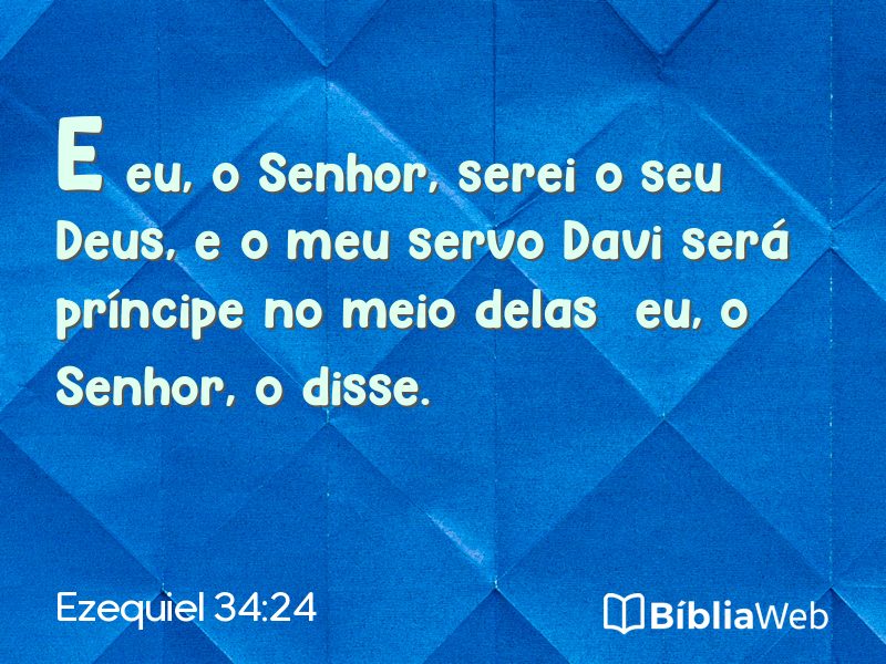 Ezequiel 34:24 em imagem para compartilhar