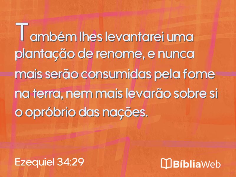Ezequiel 34:29 em imagem para compartilhar