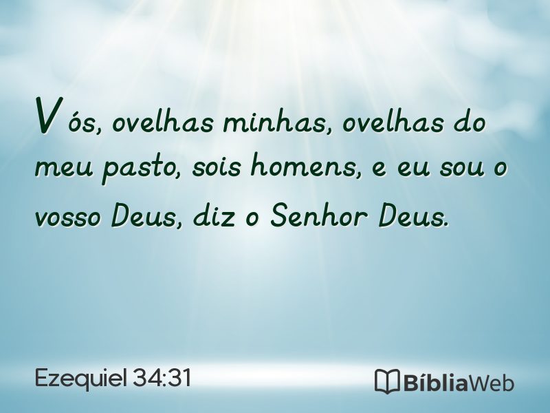 Ezequiel 34:31 em imagem para compartilhar