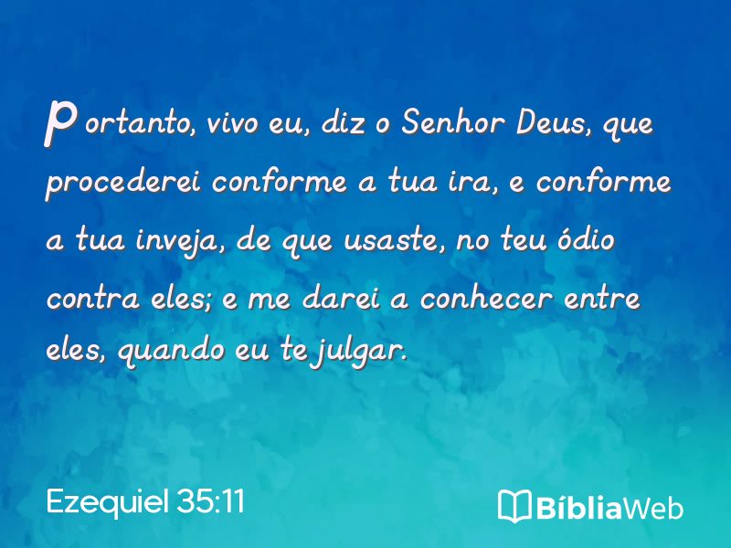 Ezequiel 35:11 em imagem para compartilhar