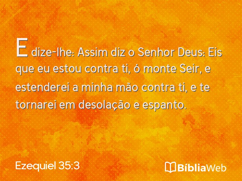 Ezequiel 35:3 em imagem para compartilhar