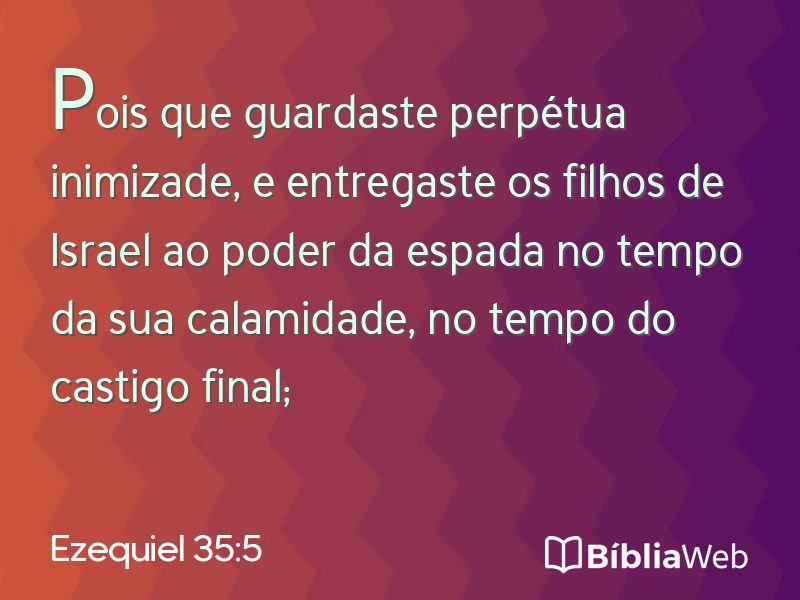 Ezequiel 35:5 em imagem para compartilhar