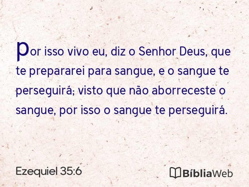 Ezequiel 35:6 em imagem para compartilhar
