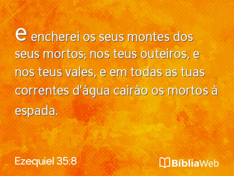 Ezequiel 35:8 em imagem para compartilhar