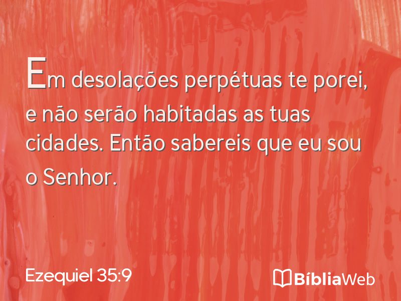 Ezequiel 35:9 em imagem para compartilhar