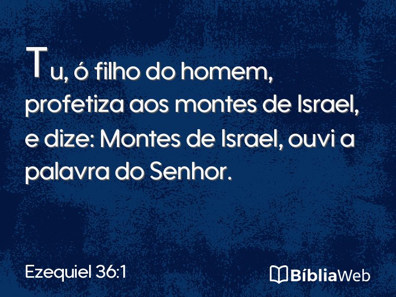 Ezequiel 36:1 em imagem para compartilhar