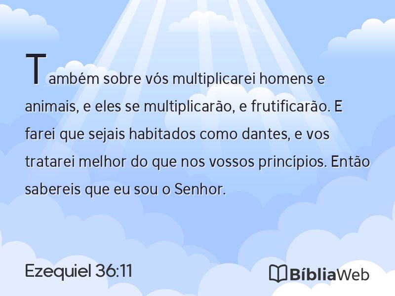 Ezequiel 36:11 em imagem para compartilhar