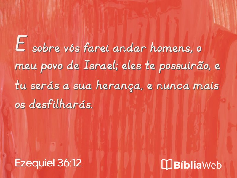 Ezequiel 36:12 em imagem para compartilhar