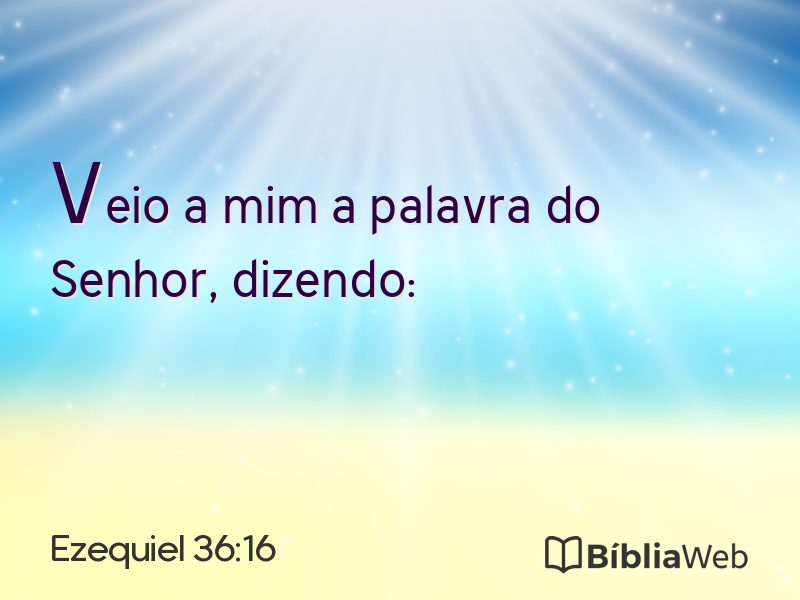 Ezequiel 36:16 em imagem para compartilhar