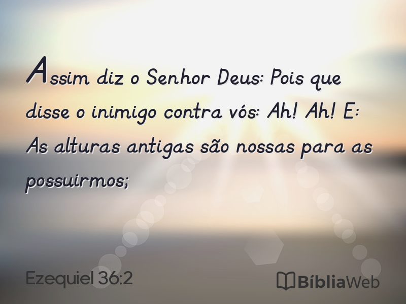 Ezequiel 36:2 em imagem para compartilhar