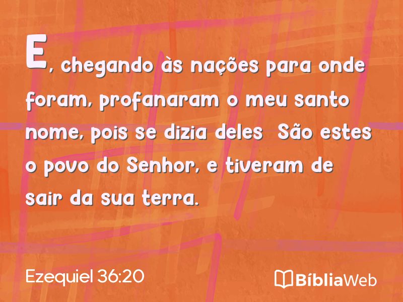 Ezequiel 36:20 em imagem para compartilhar