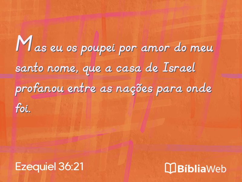 Ezequiel 36:21 em imagem para compartilhar