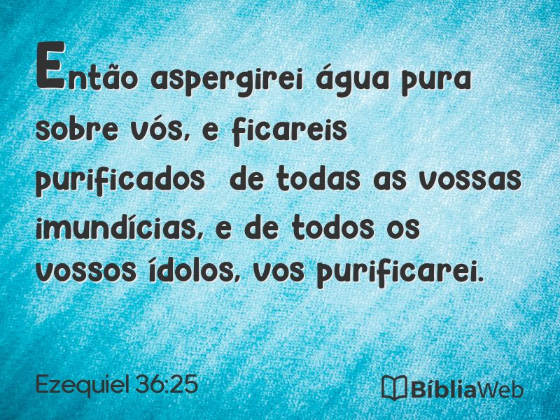 Ezequiel 36:25 em imagem para compartilhar