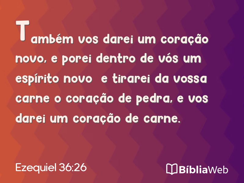 Ezequiel 36:26 em imagem para compartilhar